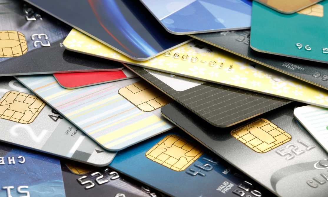 stack of no credit check credit cards