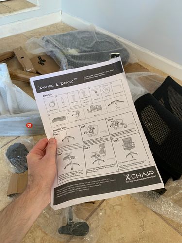 X chair X-Basic review unpacking